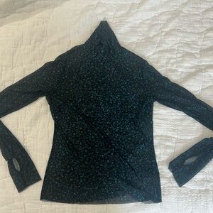 AFRM floral sheer long sleeve blouse